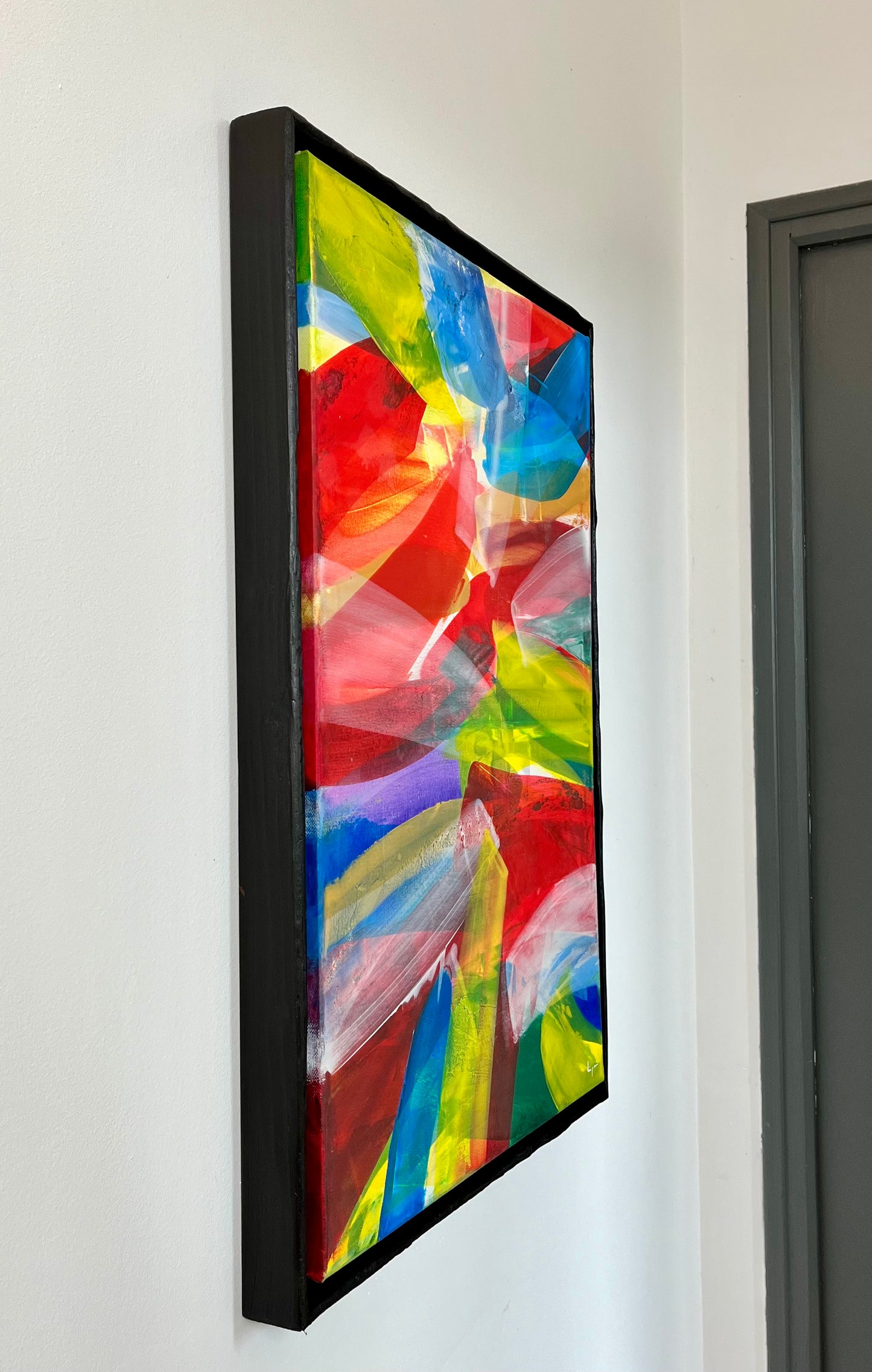 Thomas Liégeois, "La vitre" : 70x50cm, encadré.