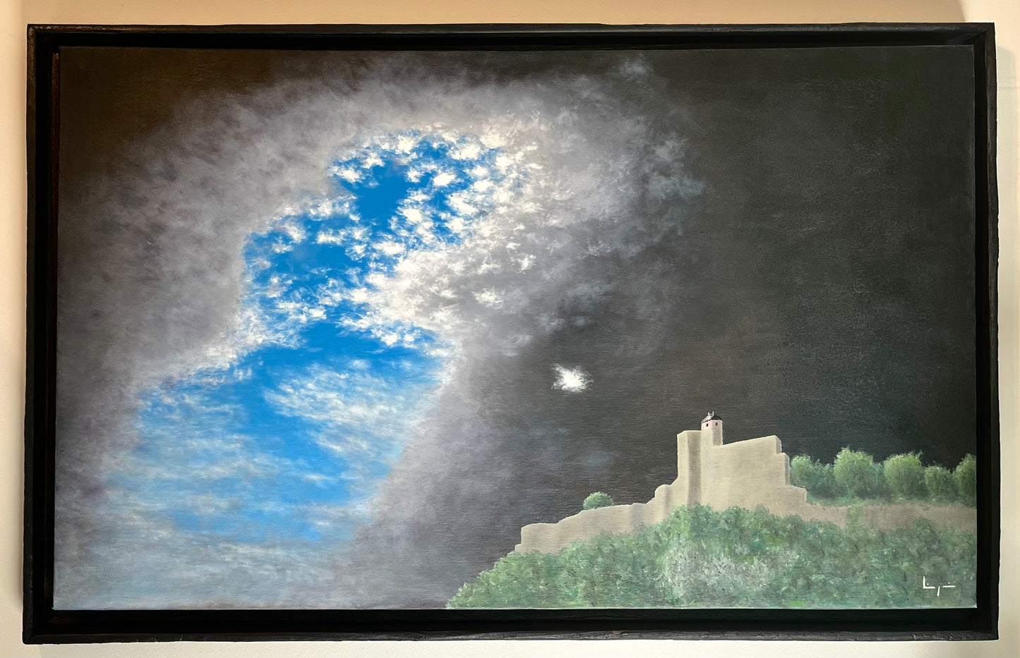 Thomas Liégeois, "La Citadelle de Besançon" : 80x50cm encadré.