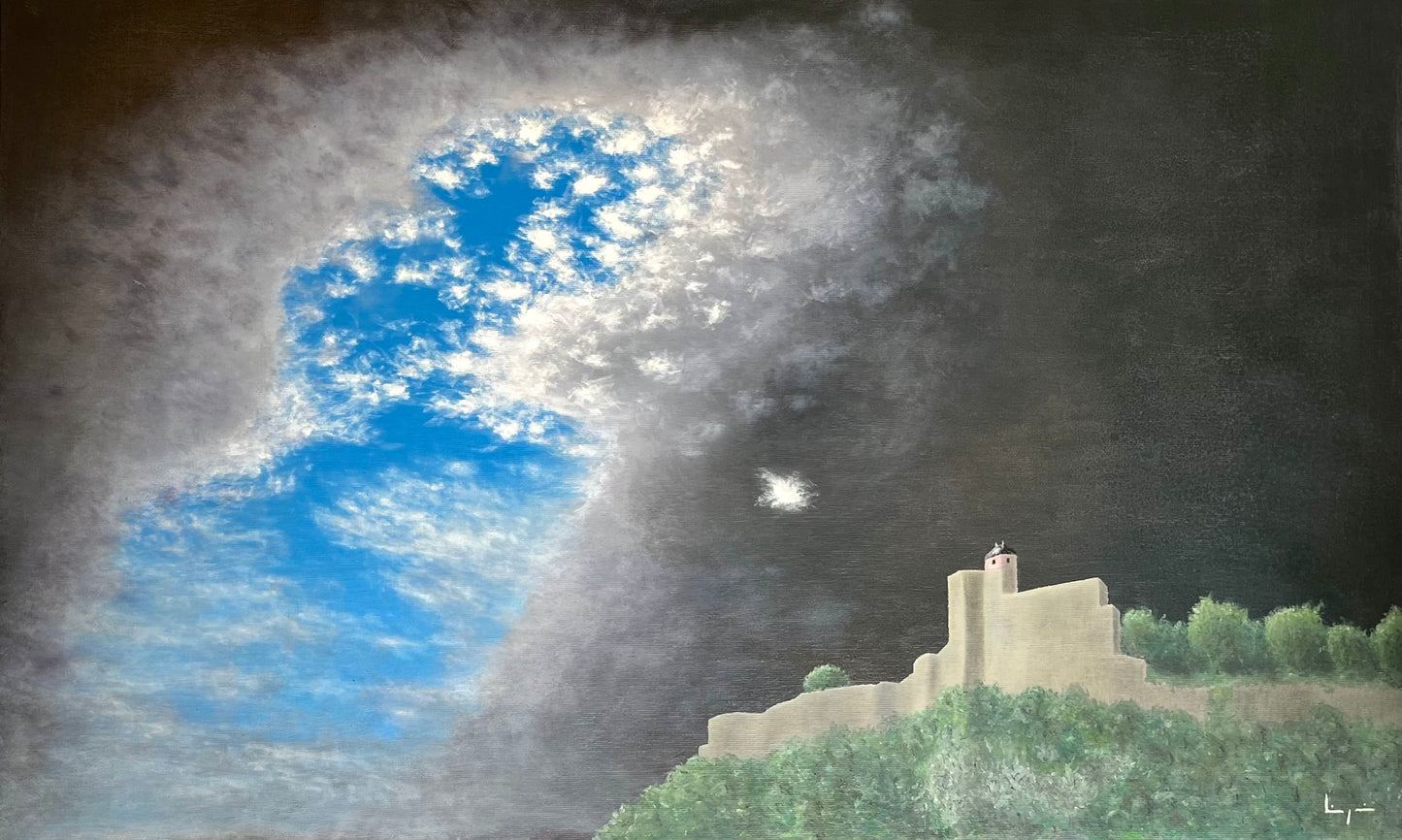 Thomas Liégeois, "La Citadelle de Besançon" : 80x50cm encadré.