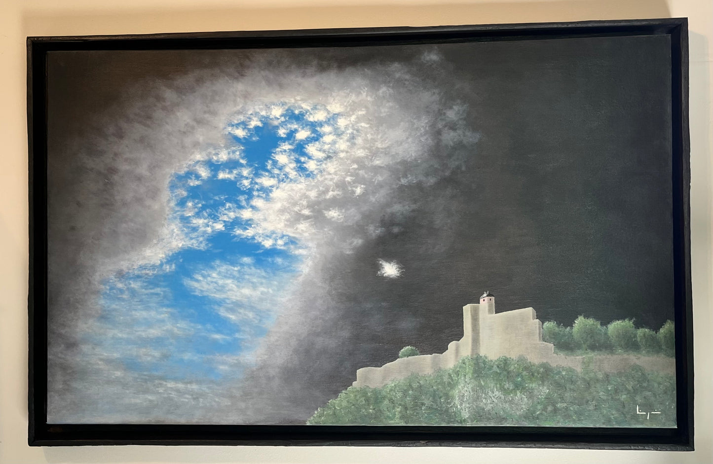 Thomas Liégeois, "La Citadelle de Besançon" : 80x50cm encadré.
