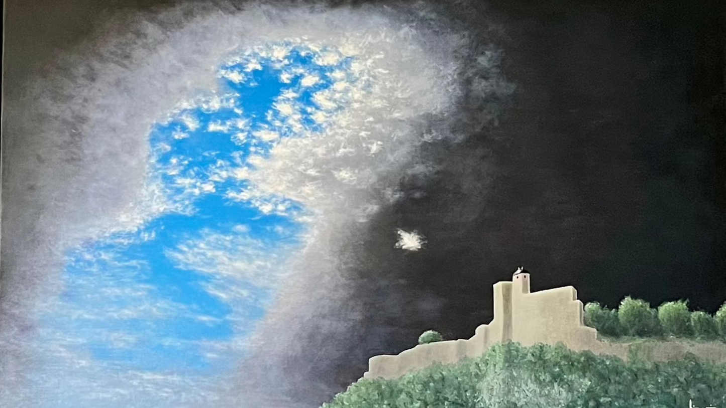 Thomas Liégeois, "La Citadelle de Besançon" : 80x50cm encadré.