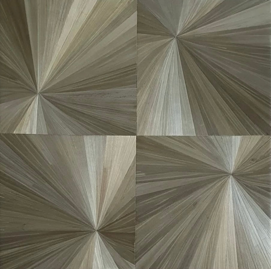 Mélody Paris, Beige, marqueterie de paille, 25x25cm
