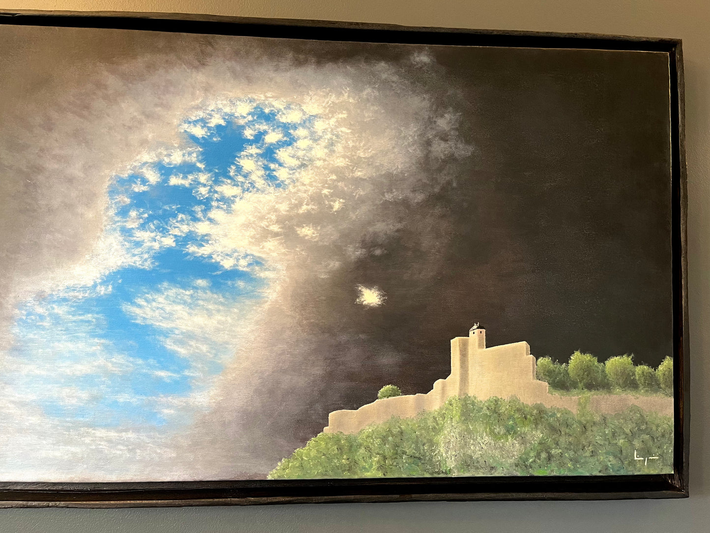 Thomas Liégeois, "La Citadelle de Besançon" : 80x50cm encadré.