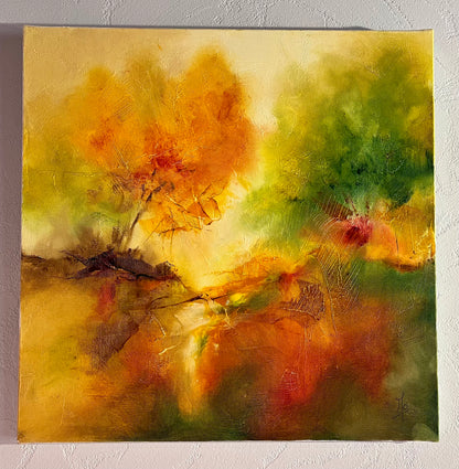 Monique Lietta, "Lumière d'automne" : 50x50cm, huile
