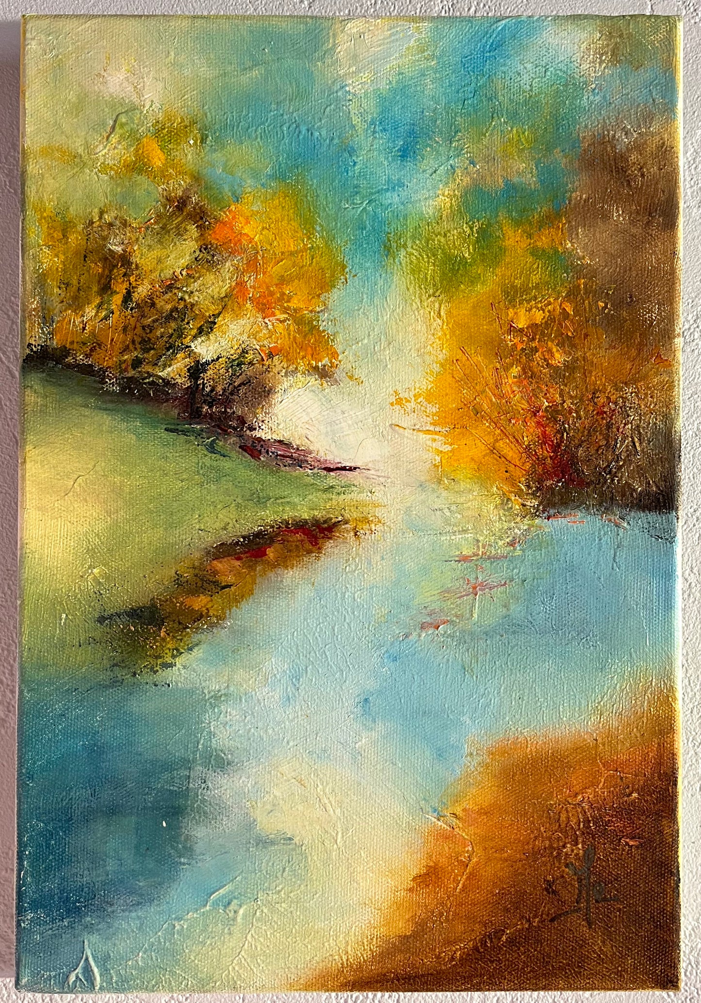 Monique Lietta, "Douceur d'automne" : 24x35cm, huile